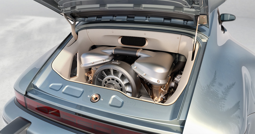 Singer Vehicle Design 964 Turbo Porsche 911 Engine Compartment