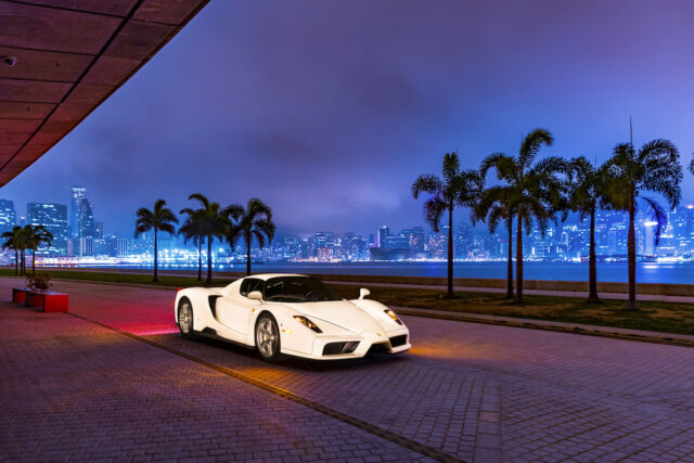 White Ferrari Enzo