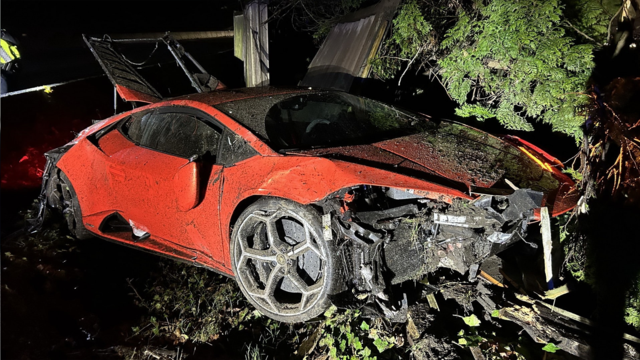 photo of 13 Year Old Crashes Lamborghini Huracan In Night Time Joyride image