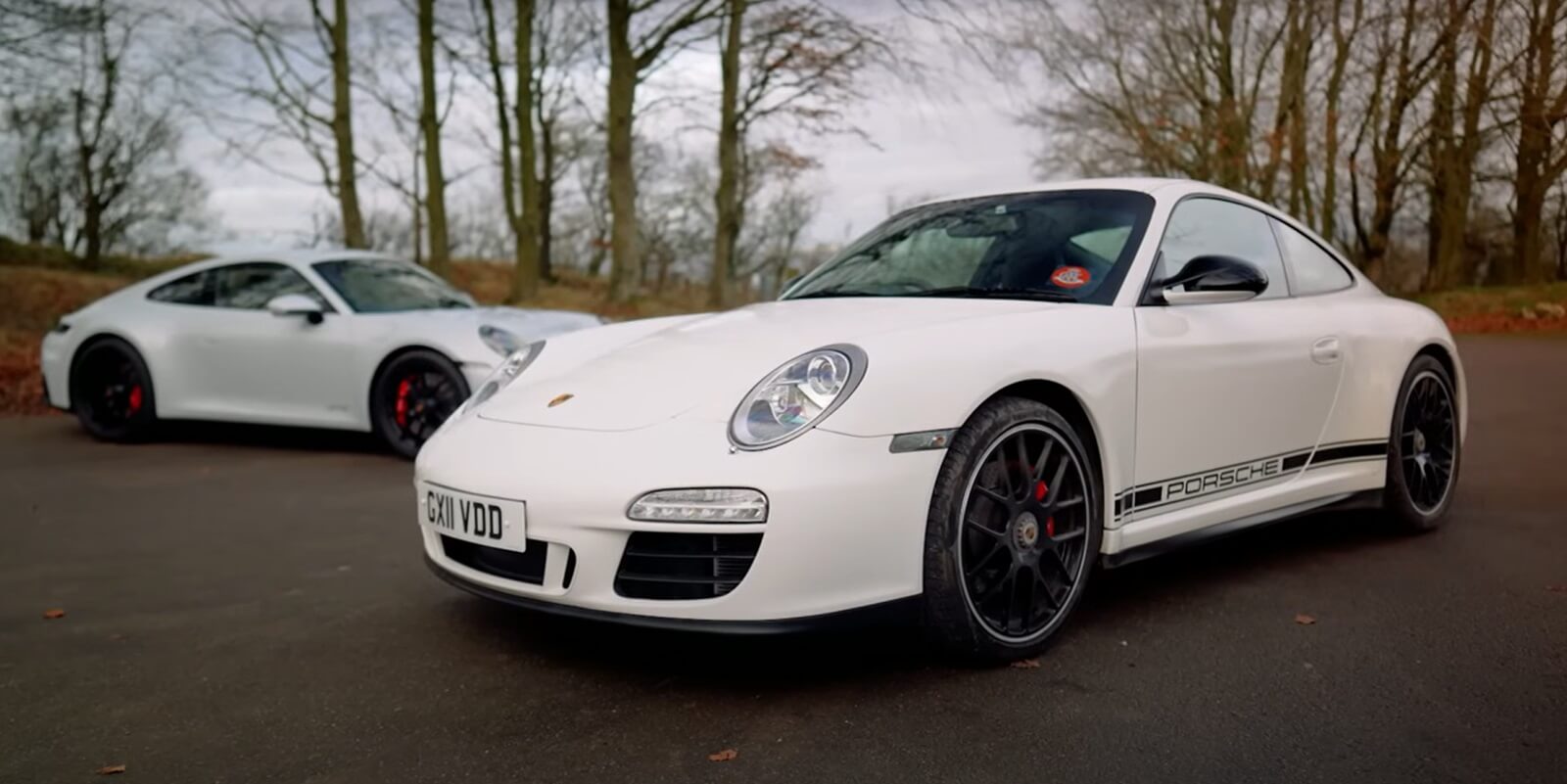 All-New 992.2 Porsche 911 Carrera GTS Hybrid Shares a Road With a 997 911 Carrera GTS
