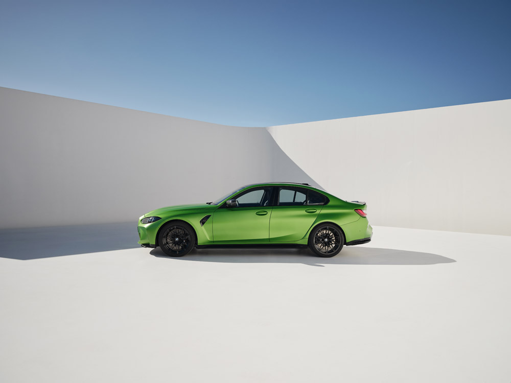 2025 BMW M3 Competition European Spec Model Parked side profile