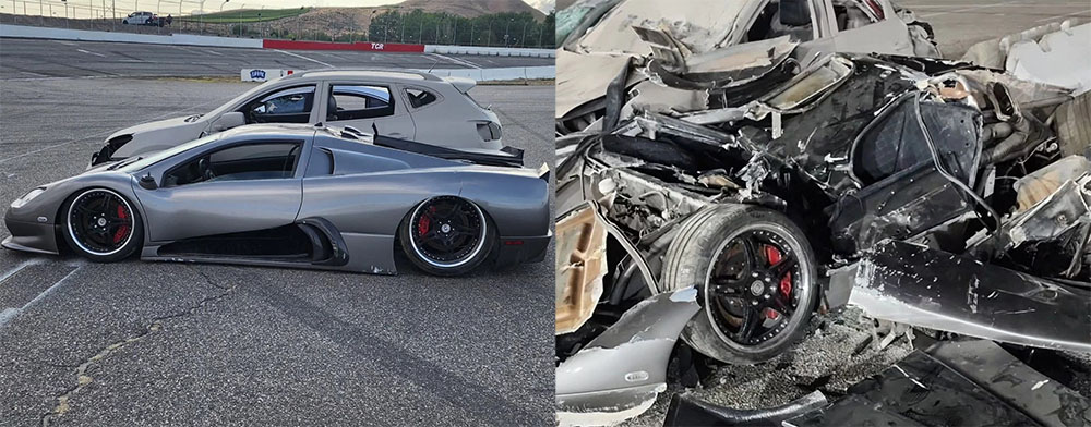 Shelby Supercars SSC Ultimate Aero Crushed in Washington Tri Cities Raceway Freddy Hernandez Tavarish