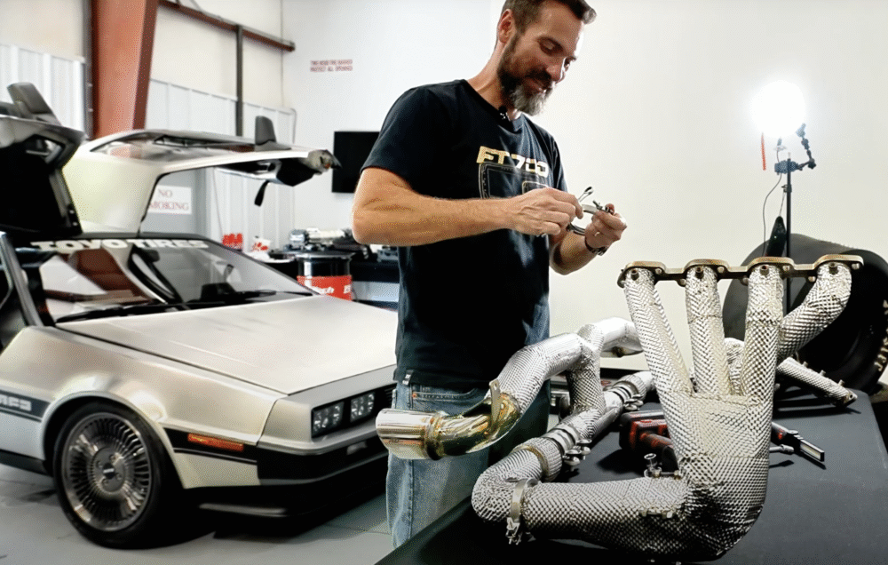 DeLorean With Ferrari F430 Engine Is Our Kind Of Madness