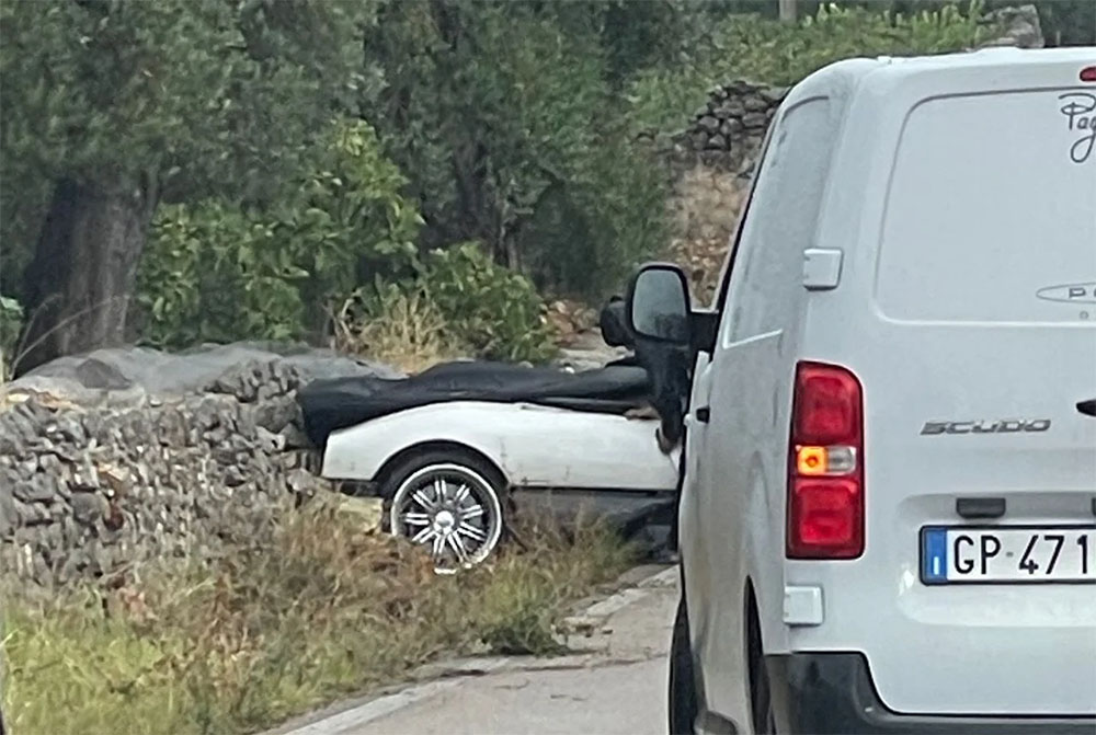 Horacio Pagani Zonda F Bianco Benny Crash Italy 2025