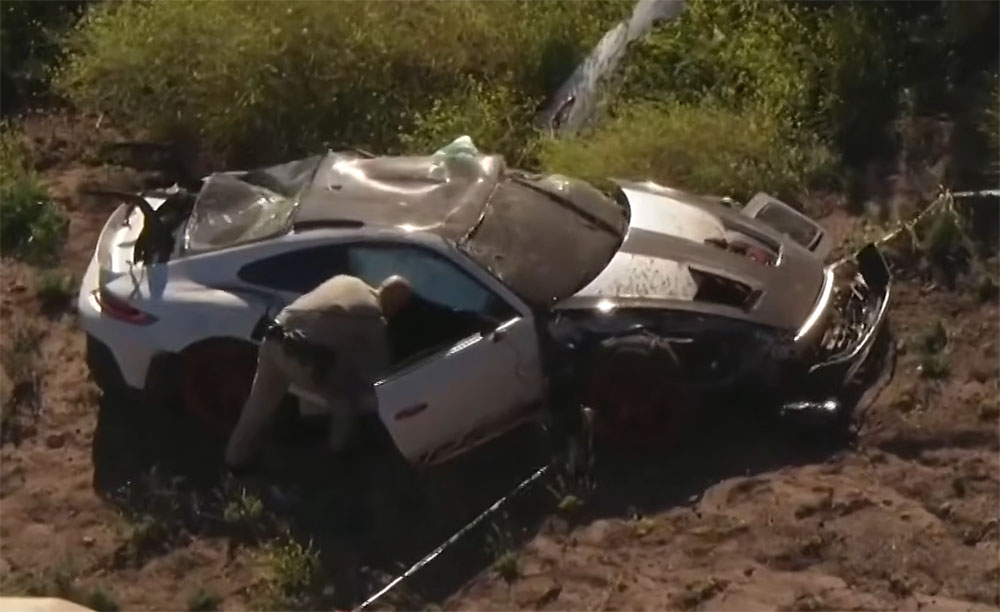 Porsche 911 GT3 RS Crashes in Malibu Canyon Police Investigating